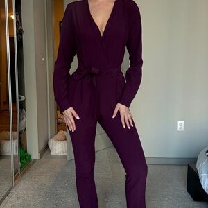 Pamela McCoy Deep Purple Jumpsuit